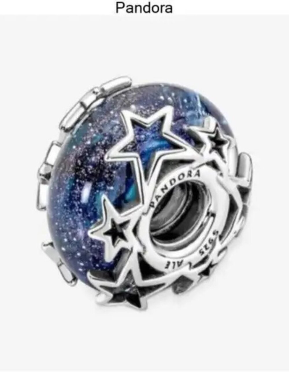 Pandora  Galaxy Blue & Star Murano Charm